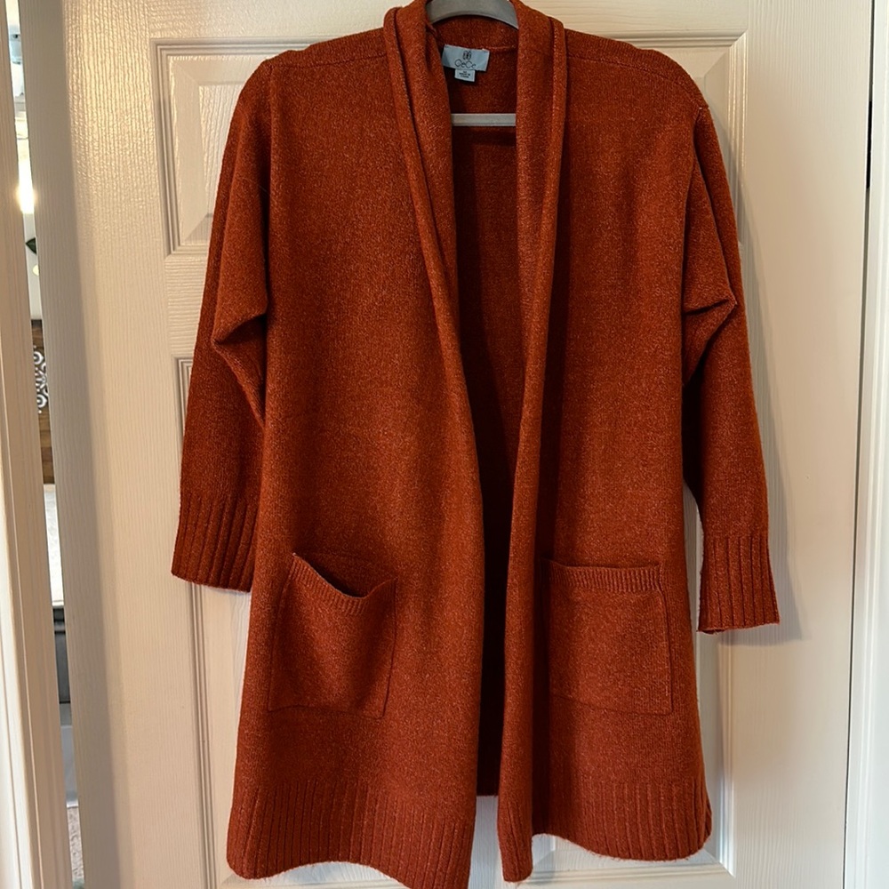 Women’s rust cardigan
